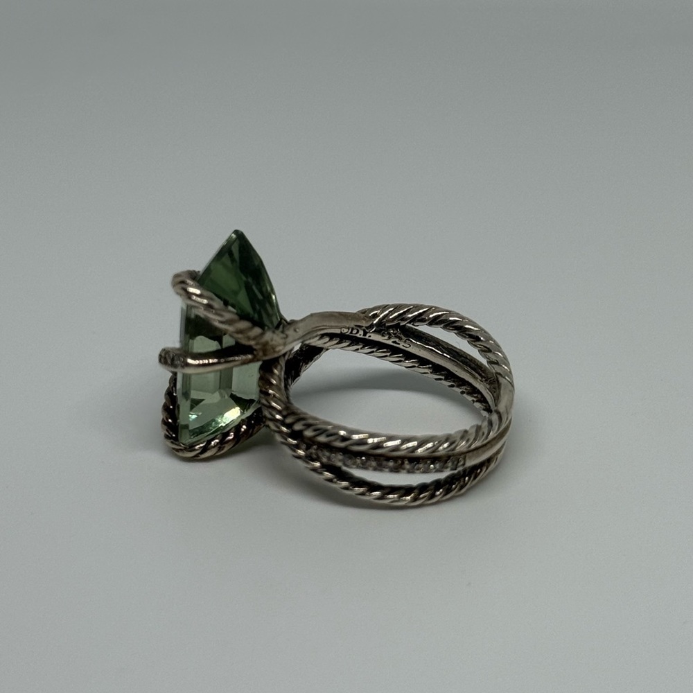 David Yurman wrap ring green amethyst precyolite - Picture 4 of 5